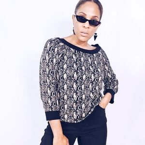 Lauren Ralph Lauren Snakeskin Sweater